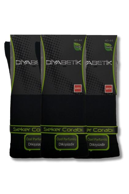 Pack of 3 Bamboo Diabetic Men's Candy Socks