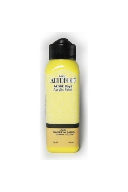 Art Deco Akrilik Boya 140 ml Kanarya Sarısı