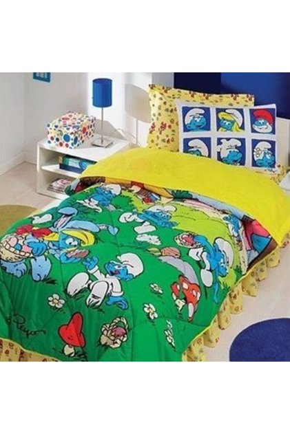 Licensed Smurfs Sleeping Set for Single Person