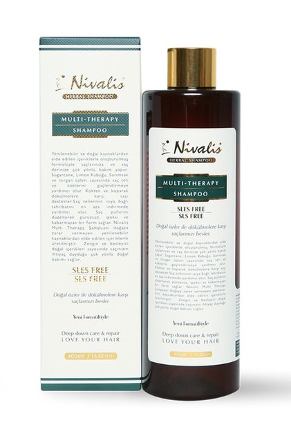 Multi-Therapy Shampoo / Anti-Hair Loss / Supports Hair Formation / Sles -Sls Free 400 ml