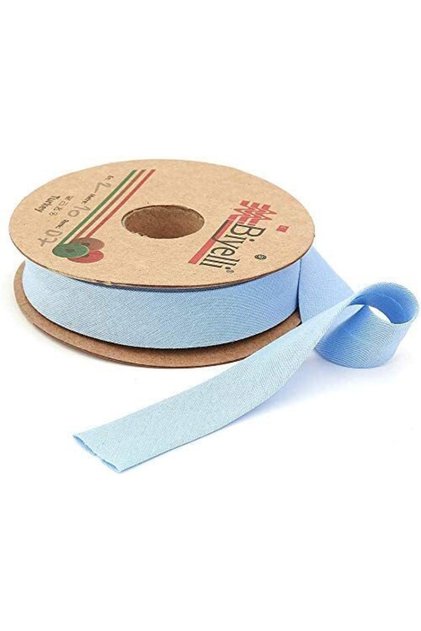 Blue Layered Bias Cotton Piping