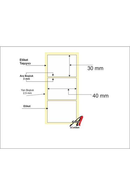 A1 Label 30 X 40 Mm Thermal Barcode Label 1000 Rolls 10 Rolls 1000
