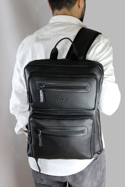 Unisex Faux Leather Laptop Briefcase