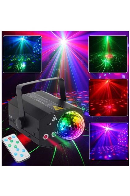 Qd-16 Rgb Sahne Led Ve Lazer Işık 16 Çeşit Desen