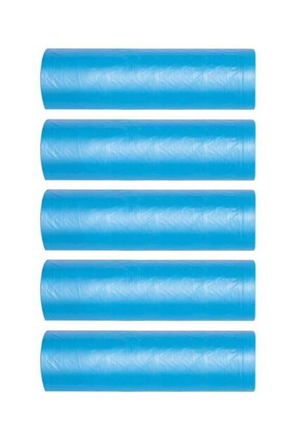 Blue Large Size Garbage Bag 65*80 Cm 10 Pieces Roll 5 Packs (50 Pieces)