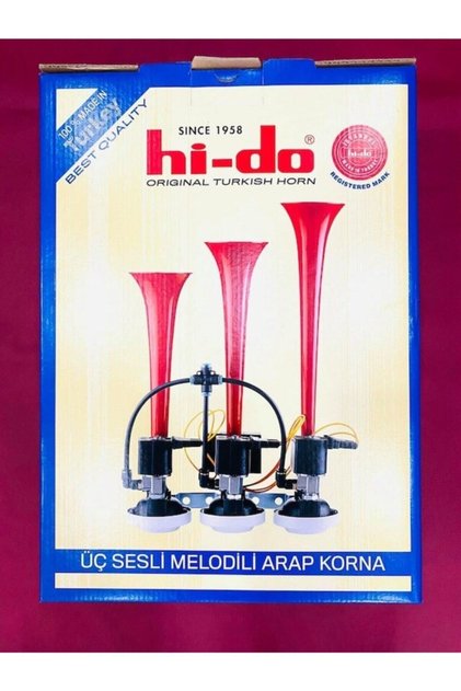 3 Borulu Havalı Arap Korna 12 Volt