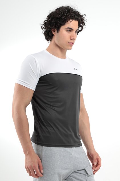 Observe Men's T-shirt Dark Gray / White