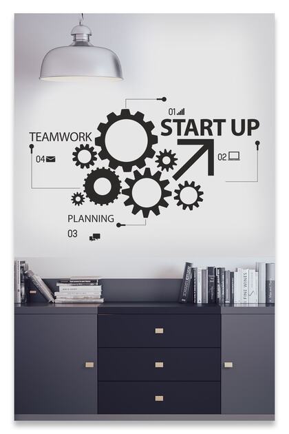 Teamwork Start Up Decorative Wall Sticker Wall Decor