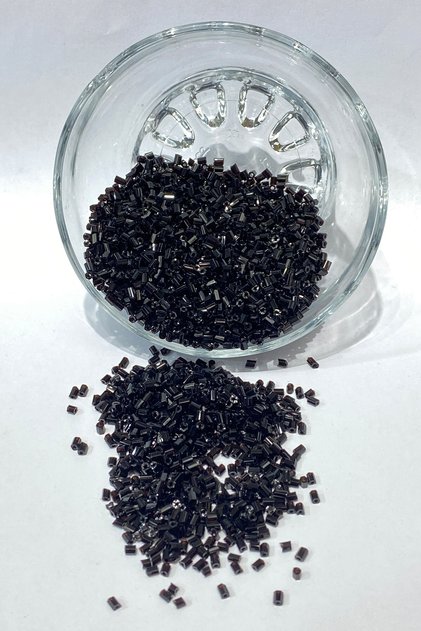 Black Cutout Beads 1 Pack 50 Grams – Beads, Stylish Design, Women's Accessory – Beads