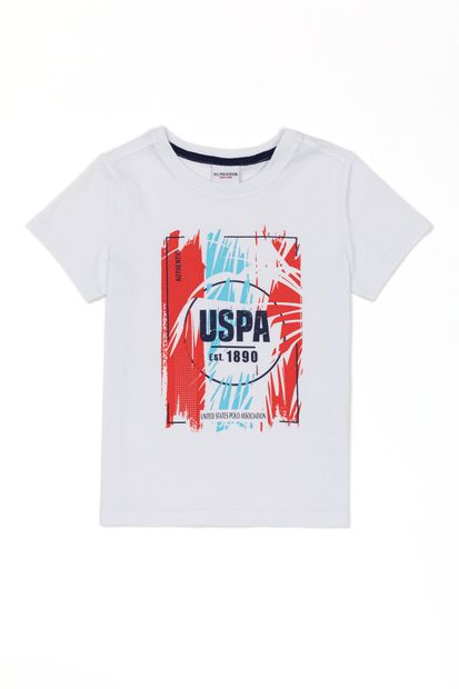 U.S. Polo Assn. Beyaz Erkek Çocuk T-Shirt - 1