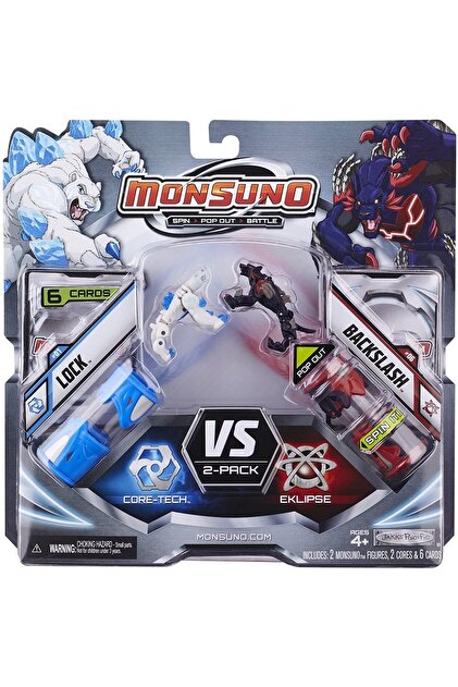 Monsuno 2 Karekterli Fırlatma Tüpü Ve Kartlar Lock Vs Backslash