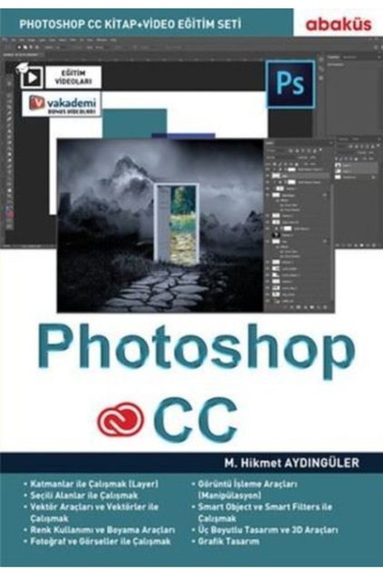Photoshop CC (Eğitim Videolu) Abaküs Yay. (Koruma Poşetli)