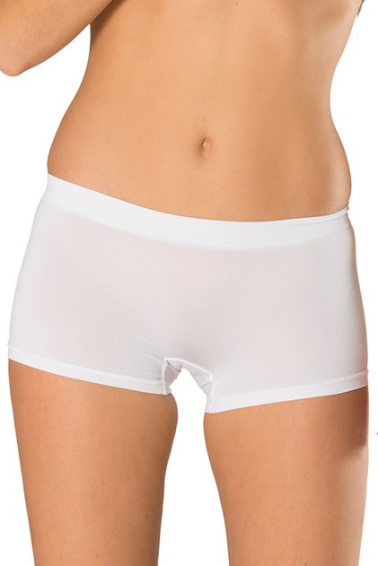 Women's Seamless Boxer Corset White Shaper 2040