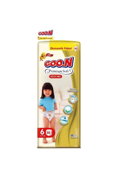 Goo.n Goon Premium Soft Dev Külot Bebek Bezi Beden:6 (15-25Kg) Xl 30 Adet - 1