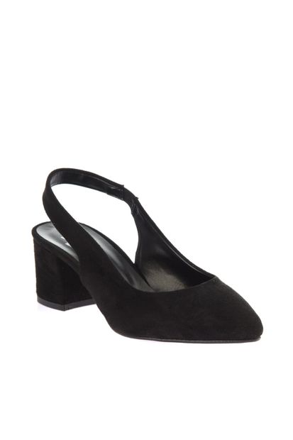 SOHO Siyah Süet Kadın Topuklu Ayakkabı 12517 - 3