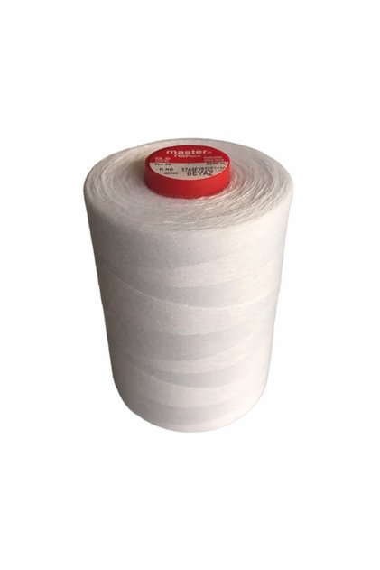 Beyaz Polyester Kot Ipi Beyaz 50 No (5000 Mt 50 No Kot Ipliği)