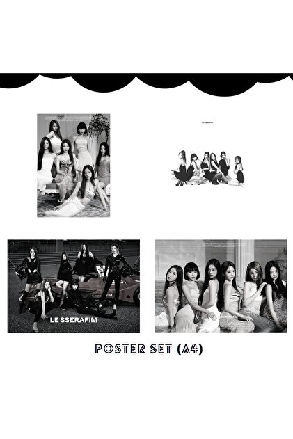 Kpop Dünyasi Le Sserafım Grup Poster Set - Fiyatı, Yorumları