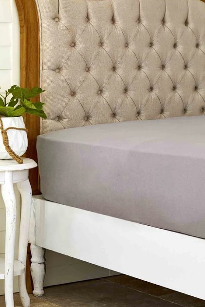 Dark Gray 100% Cotton Double Flat Sheet 240 cm x 260 cm