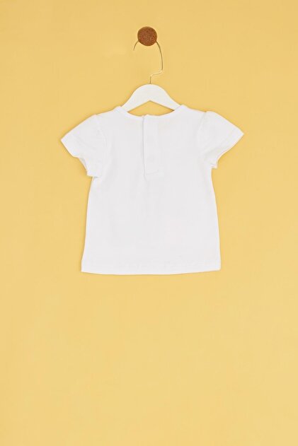 BG Baby Kız Bebek Beyaz T-shirt - 2