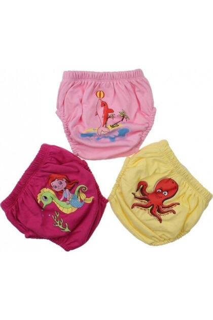Girl's 3-4 Years Leak Proof Washable 3 Pieces Training Pants