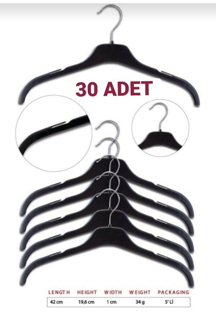 30 Adet Elbise Askısı