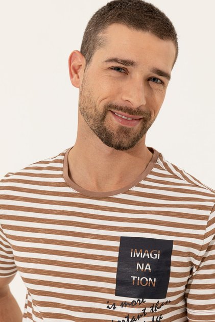 Men's Dark Beige t Shirt G021Sz011.000.1369880