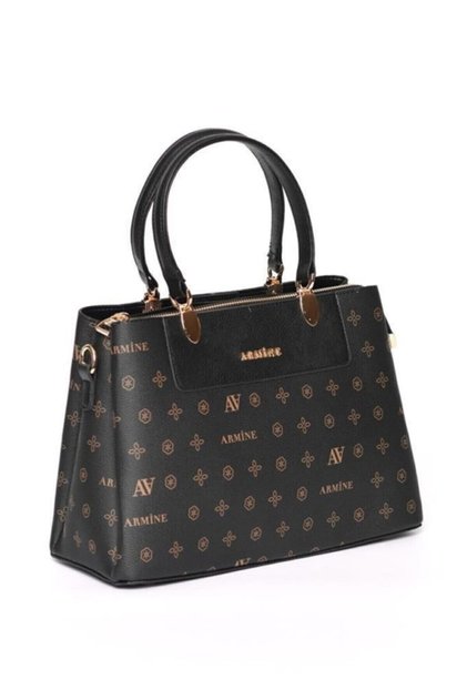 Black Printed Women's Handbag