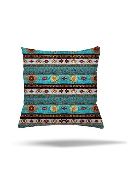 Ethnic Bird Heart Leaf Butterfly Patterned Hidden Zippered Pillow Case