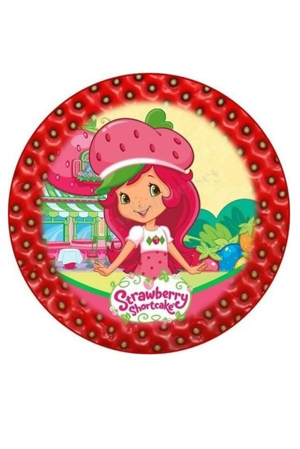 Strawberry Girl Edible Print, Cake and Cookie Print, Edible Paper