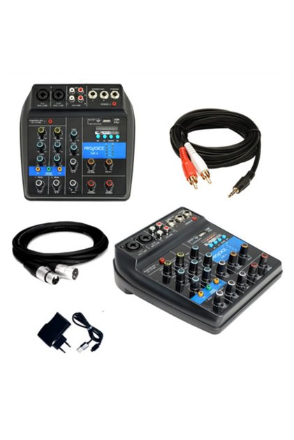 Dm-4 +48v Phantomlu Ses Kartlı Usb Girişli Kayıt Mikseri