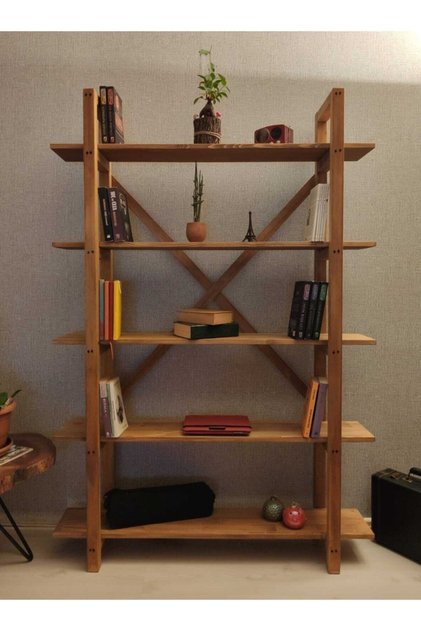 Masif Ahşap Kitaplık