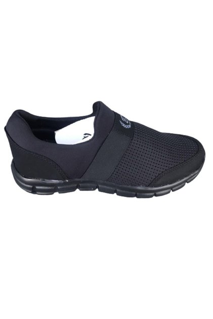 Black Sea Daily No-Strap Very Light Comfortable Soft Flexible Black Sports Shoes