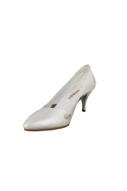Hobby Beyaz Stiletto Kadın Ayakkabı 668 - 3