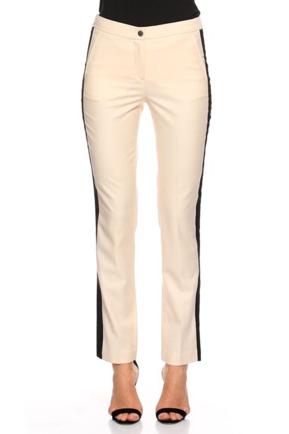 Karl Lagerfeld Krem Rengi Pantolon - 3