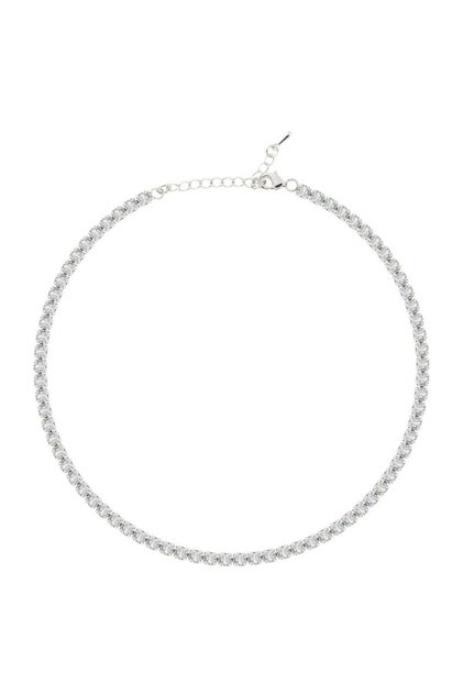Beyaz Su Yolu Choker Kolye 4mm