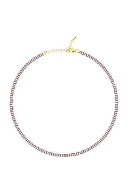 4 mm Lila Baget Choker