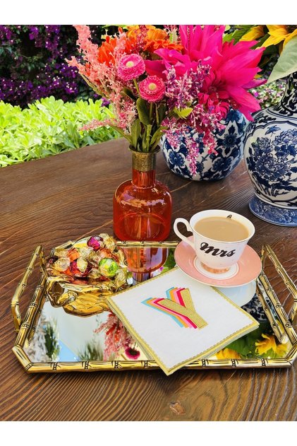 Rainbow Y Letter Cocktail Napkin (1 Piece)