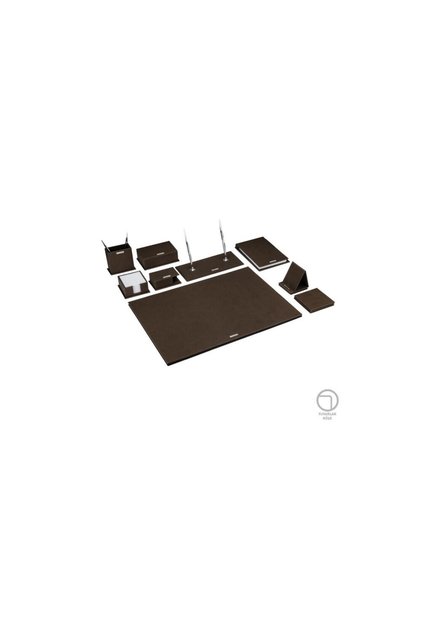 Center 10 Piece Desk Set Brown 7112