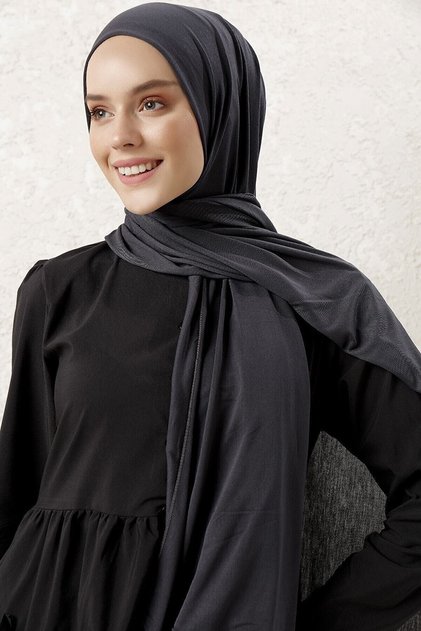 شال قطن ممشط سماوي مدخن