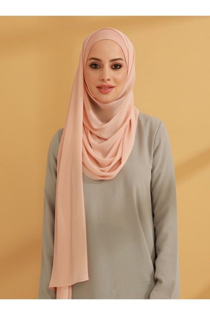 Chiffon Ready-made Scarf with Inner Bonnet