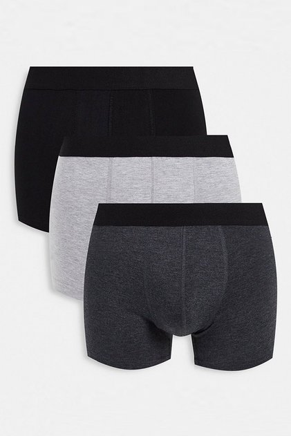 Men's Mixed Color 3 Pack Cotton Lycra Boxers