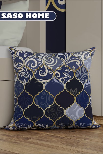 Ottoman Ethnic Tile Motif Patterned Decorative Gift Throw Pillow - Pillow Case