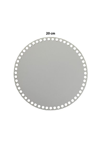 Wooden Basket Tray Base 20cm White Double Face 3mm MDF