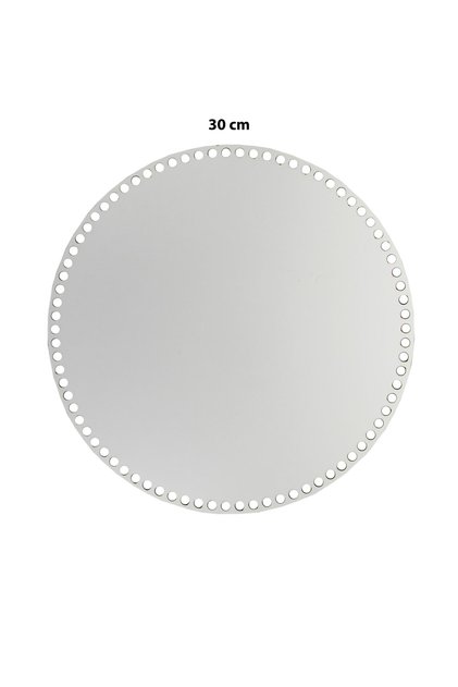 Wooden Basket Tray Base 30cm White Double Face 3mm MDF