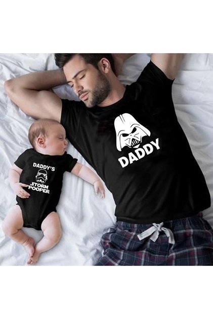 Star Wars Storm Pooper Tshirt Bodysuit (Single Product, Add 2 Pieces to Cart to Make a Combination)
