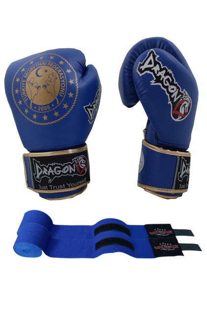 Martina Muay Thai Federasyon Onaylı Müsabaka Eldiveni Ve Whiteface Bandaj 2'li Set