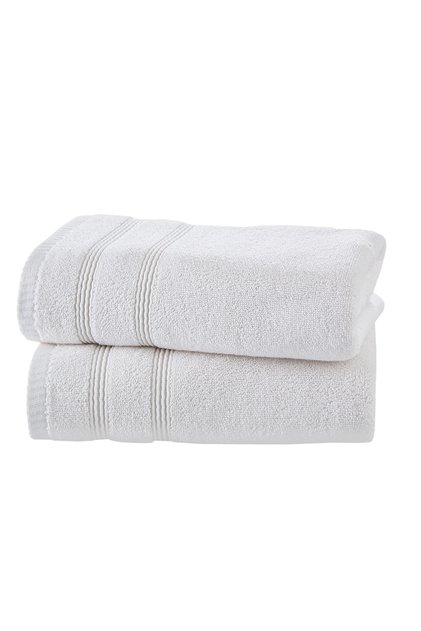 Elisa 50x100 Cream Microcoton 2 Piece Towel Set