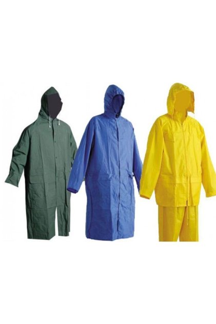 Yağmurluk Pvc Polyester Pardesü Xl Haki