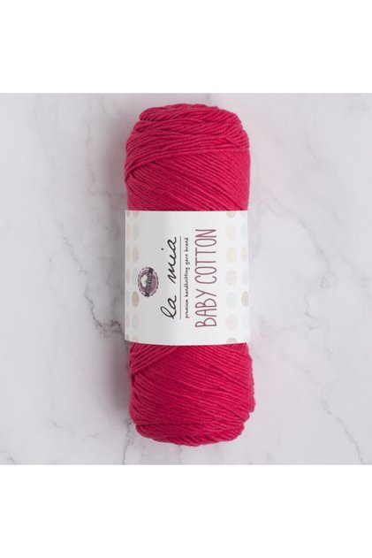La Mia Baby Cotton Fuchsia Hand Knitting Yarn - L030
