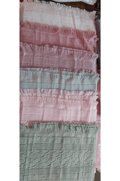 Combed Cotton Hand Towels (6 Pieces)
